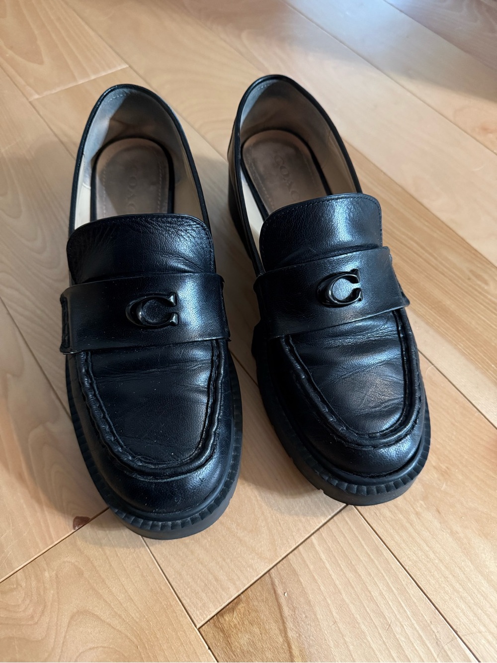 Coach Leah Leather Loafers